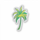 Palmboom - tropische palmboom sticker (Voorkant)