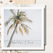 Palmboom Tropische QR Code Modern Vierkante Visitekaartje