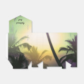 Palmboom Tropische warmtewisselaars voor de partij Bedankdoosjes (Uitgevouwen)