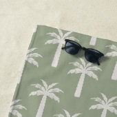 Palmboom tropische zomer botanische salie groen strandlaken (In situ)