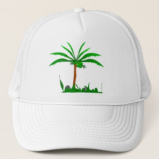 Palmboom Trucker Pet (Voorkant)