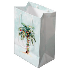 Palmboom Vakantie Strand Kerstmis Medium Cadeauzakje