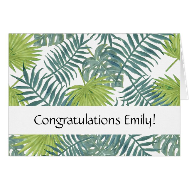 Palmboom Velden Schilderen Hawaïaans (Voorkant Horizontaal)