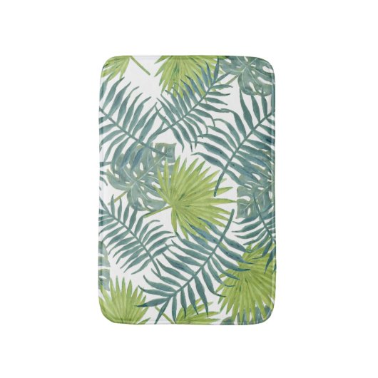 Palmboom Velden Schilderen Hawaïaans Badmat (Voorkant Verticaal)