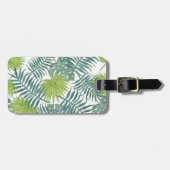 Palmboom Velden Schilderen Hawaïaans Bagagelabel (Voorkant horizontaal)