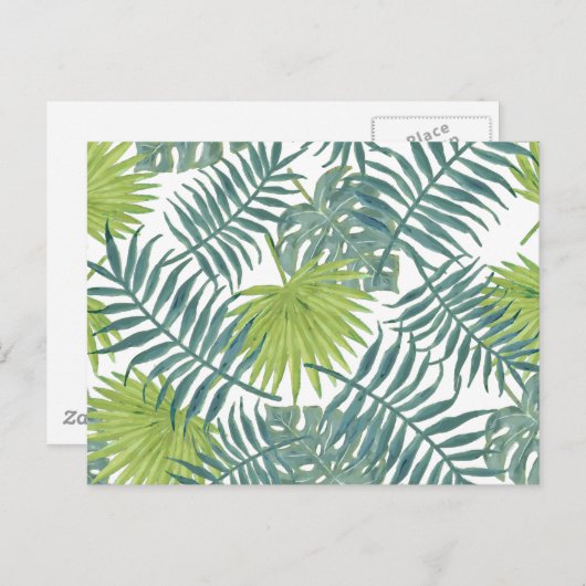 Palmboom Velden Schilderen Hawaïaans Briefkaart (Voorkant / Achterkant)