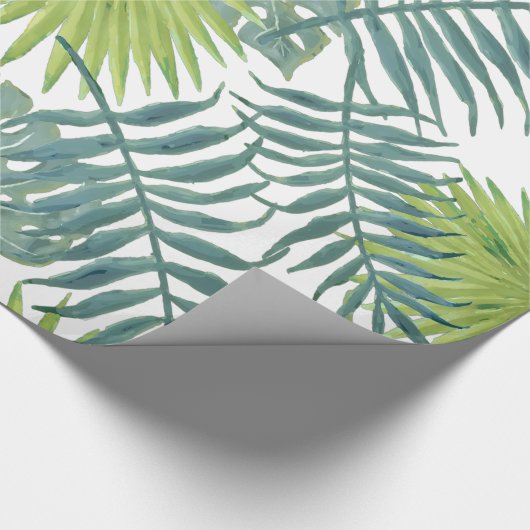 Palmboom Velden Schilderen Hawaïaans Cadeaupapier (Hoek)