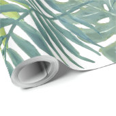 Palmboom Velden Schilderen Hawaïaans Cadeaupapier (Rol Hoek)