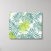 Palmboom Velden Schilderen Hawaïaans Canvas Afdruk (Voorkant)