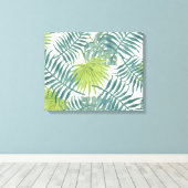 Palmboom Velden Schilderen Hawaïaans Canvas Afdruk (Insitu (Houten vloer))