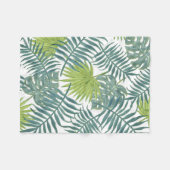 Palmboom Velden Schilderen Hawaïaans Fleece Deken (Voorkant (Horizontaal))