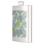 Palmboom Velden Schilderen Hawaïaans Heupfles (Links)