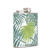 Palmboom Velden Schilderen Hawaïaans Heupfles (Rechts)