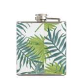 Palmboom Velden Schilderen Hawaïaans Heupfles (Achterkant)