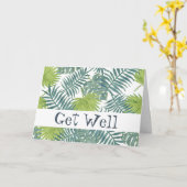 Palmboom Velden Schilderen Hawaïaans Kaart (Gele Bloem)