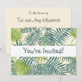 Palmboom Velden Schilderen Hawaïaans Kaart (Voorkant / Achterkant)