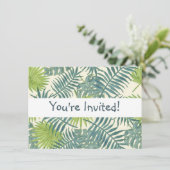 Palmboom Velden Schilderen Hawaïaans Kaart (Staand voorkant)