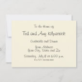 Palmboom Velden Schilderen Hawaïaans Kaart (Achterkant)