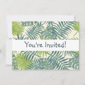 Palmboom Velden Schilderen Hawaïaans Kaart (Voorkant)