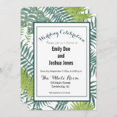 Palmboom Velden Schilderen Hawaïaans Kaart (Voorkant / Achterkant)