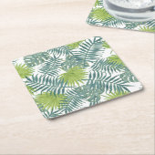 Palmboom Velden Schilderen Hawaïaans Kartonnen Onderzetters (Schuin)
