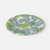 Palmboom Velden Schilderen Hawaïaans Papieren Bordje (Gekanteld)