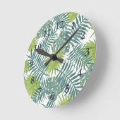 Palmboom Velden Schilderen Hawaïaans Ronde Klok (Hoek)