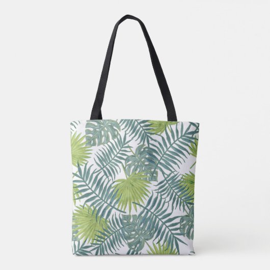 Palmboom Velden Schilderen Hawaïaans Tote Bag (Achterkant)