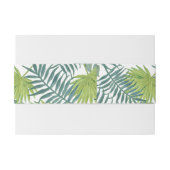 Palmboom Velden Schilderen Hawaïaans Uitnodigingen Wikkel (Achterkant Voorbeeld)