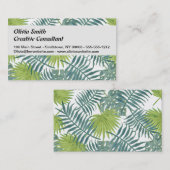Palmboom Velden Schilderen Hawaïaans Visitekaartje (Voorkant / Achterkant)