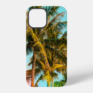 Palmboom - vintage effect stijl afbeeldingen en li iPhone 12 hoesje