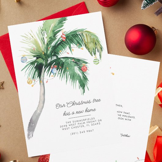 Palmboom, we hebben kerst beweegt aankondiging