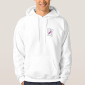Palmboom Witte hoodie - Mannen (Voorkant)
