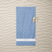 Palmboom Witte op Zee Blauw Strandlaken