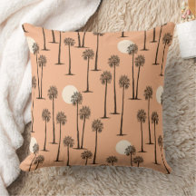 Palmboom woestijn zonsondergang - Blush Pink