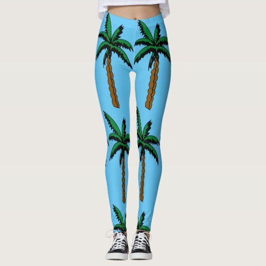 PALMBOOM YOGABROEK LEGGINGS (Voorkant)