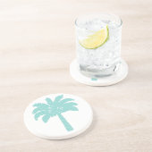 Palmboom Zandsteen Onderzetter (Zijkant)