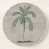  palmboom zandsteen onderzetter (Voorkant)