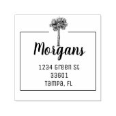 Palmboom Zelfinktende Stempel (Design)