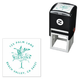 Palmboom Zelfinktende Stempel