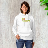 Palmboom zomer met zon en strand hoodie