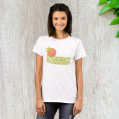 Palmboom zomer met zon en strand t-shirt