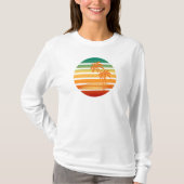 Palmboom Zon Lange Mouw T-shirt (Voorkant)