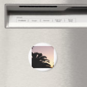 Palmboom Zonsondergang #2 Magneet (Insitu (Vaatwasser))