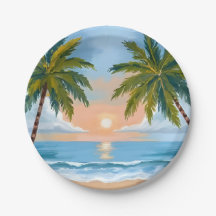 Palmboom Zonsondergang | Tropisch Strand Bruiloft