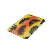 Palmboombladeren: naadloos patroon. badmat (Gekanteld)