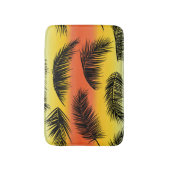 Palmboombladeren: naadloos patroon. badmat (Voorkant Verticaal)