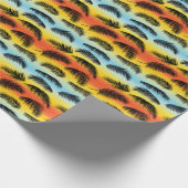 Palmboombladeren: naadloos patroon. cadeaupapier (Hoek)