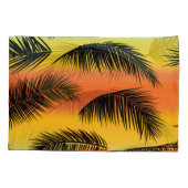 Palmboombladeren: naadloos patroon. kussensloop (Achterkant)