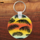 Palmboombladeren: naadloos patroon. sleutelhanger (Voorkant)